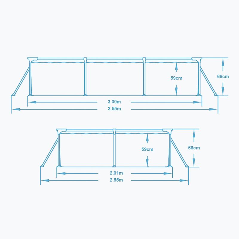 Fémvázas medence Bestway Steel Pro Pool 300 cm kék 5