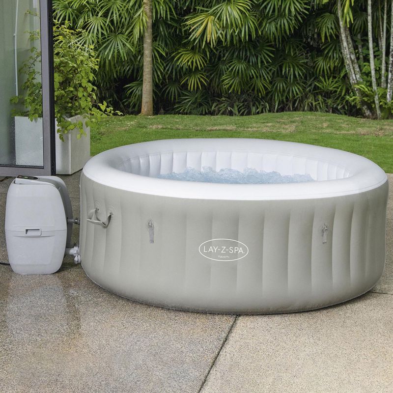 Bestway Lay-Z-Spa felfújható jacuzzi medence Tahiti fehér 60007 3