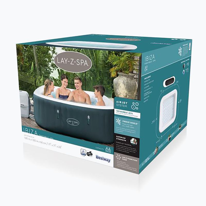 Bestway Lay-Z-Spa felfújható jacuzzi medence Ibiza zöld 60015 2