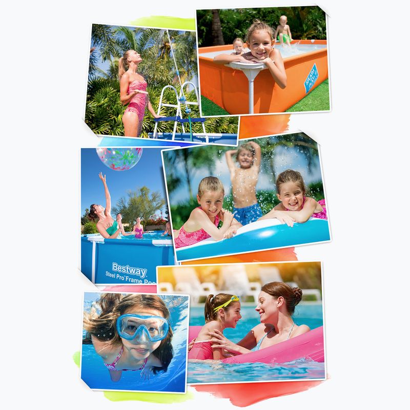 Fémvázas medence Bestway Steel Pro Max Pool Set 366 x 100 cm szürke 11