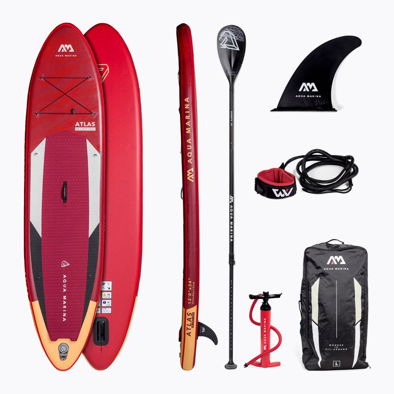 SUP Aqua Marina Atlas - Advanced All-Around iSUP, 3.66m/15cm piros BT-21ATP