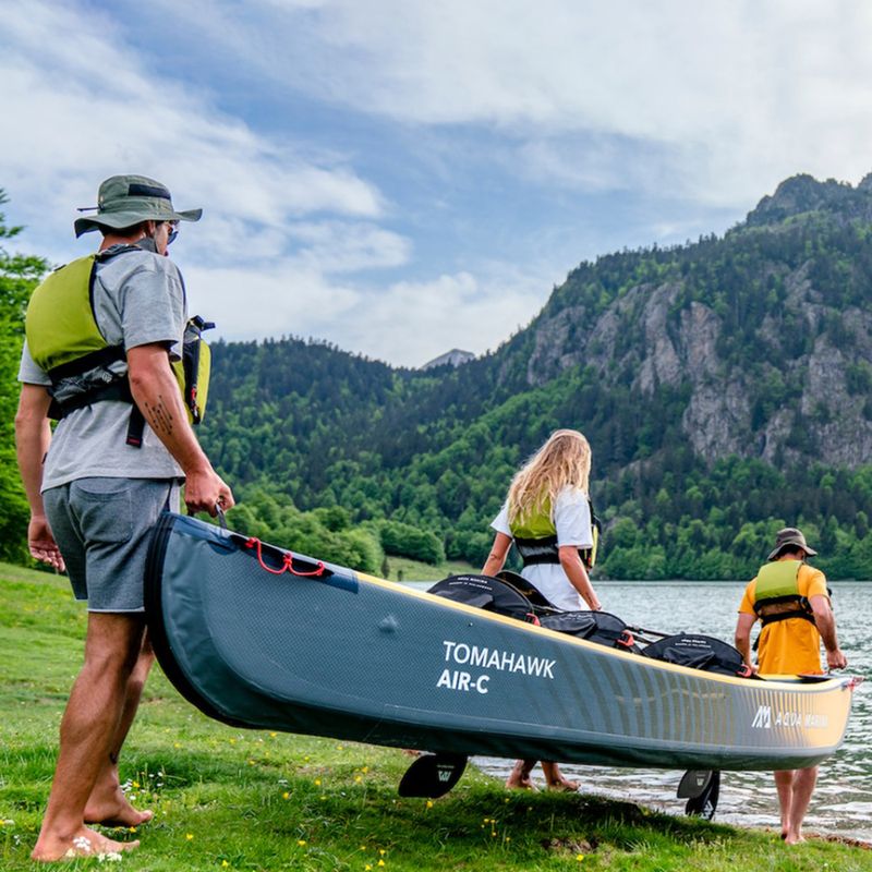 Nagynyomású felfújható kajak 3 személyes 15'8  AquaMarina Tomahawk szürke Air-C 6