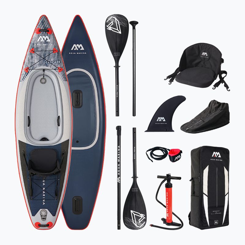 Kajak/SUP hibrid AquaMarina Cascade All-Around SUP-KAYAK tengerészkék BT-21CAP