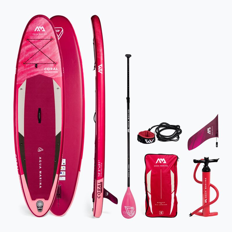 SUP Aqua Marina Coral - Advanced All-Around iSUP, 3.1m/12cm rózsaszín BT-22COP