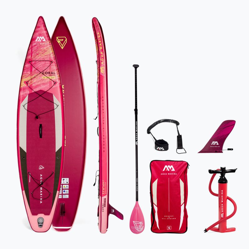 SUP Aqua Marina Coral Touring - Touring iSUP, 3.5m/15cm rózsaszín BT-22CTP