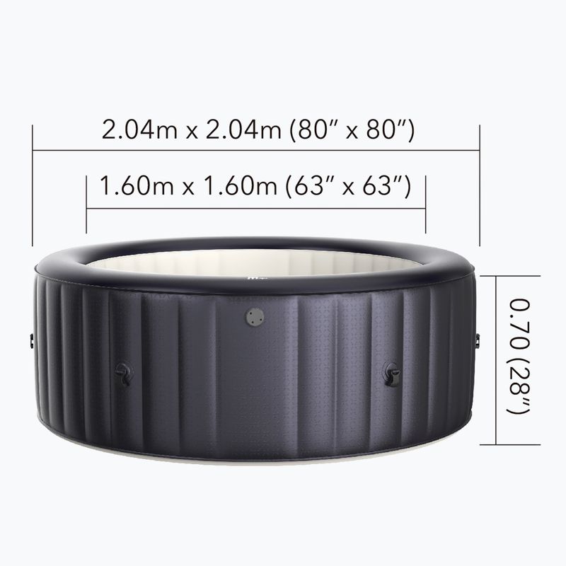 Medence hidromasszázsal 6 személyes MSpa Muse Muse Jet Carlton asztrális éjszaka 17