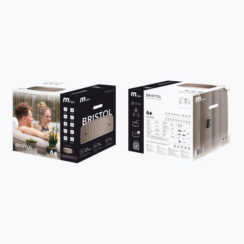 Medence hidromasszázsal MSpa Urban Bristol mokka 6 személyes 18