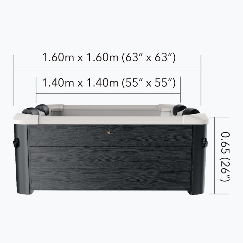 Jacuzzi 6 személyes MSpa Frame Oslo hűvös szürke 18