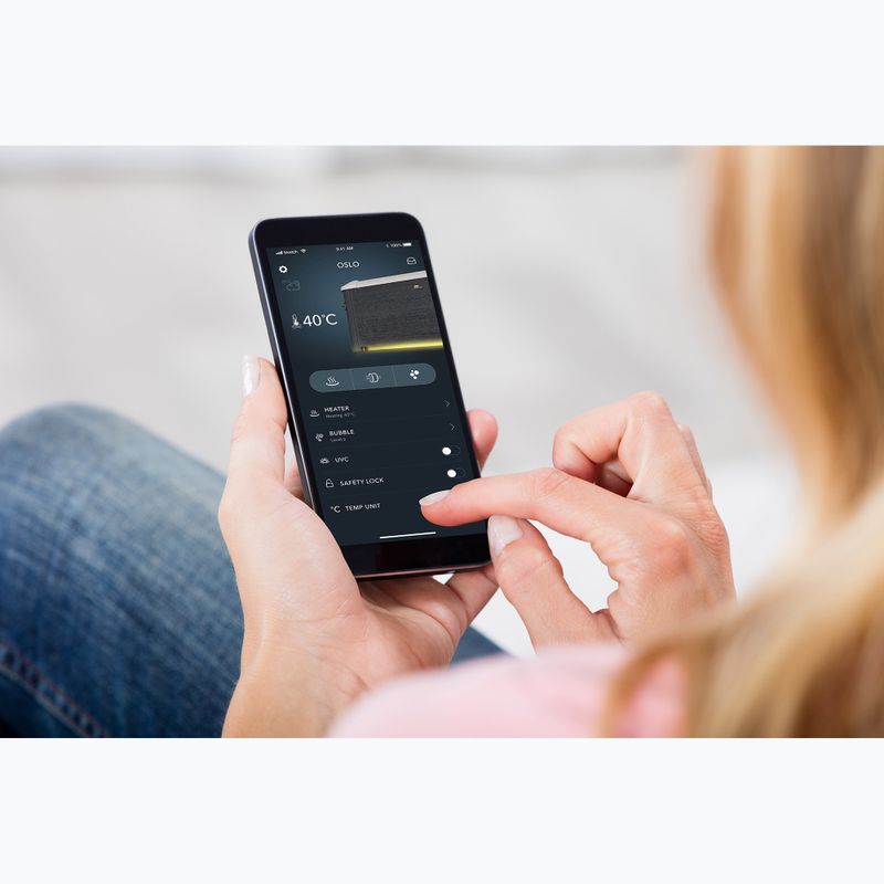 Medence hidromasszázsal 6 személyes MSpa Frame Oslo hűvös szürke 29