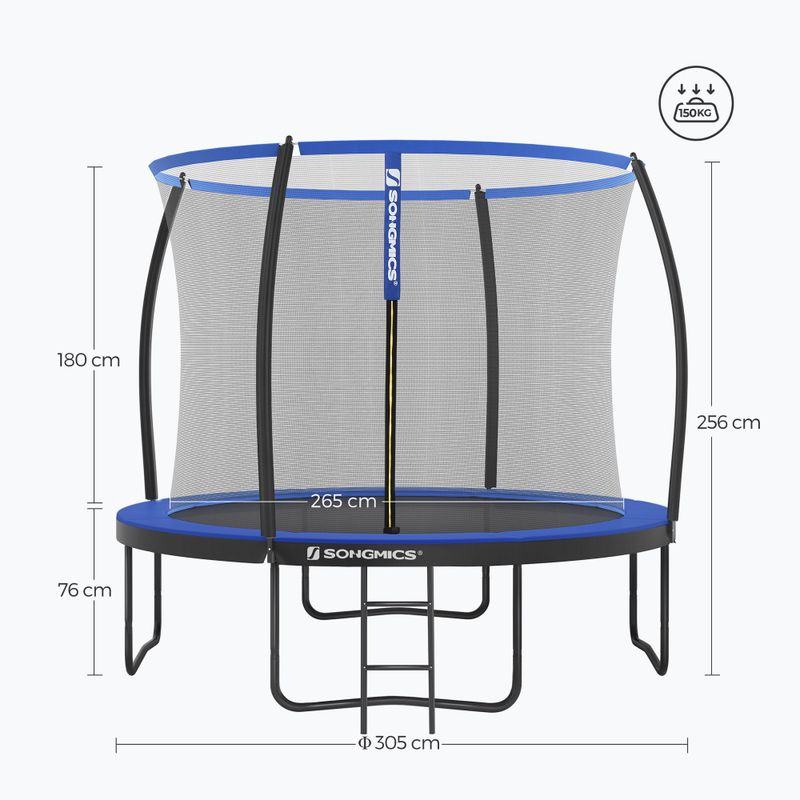 SONGMICS trambulin 305 cm kék STR10BK 10