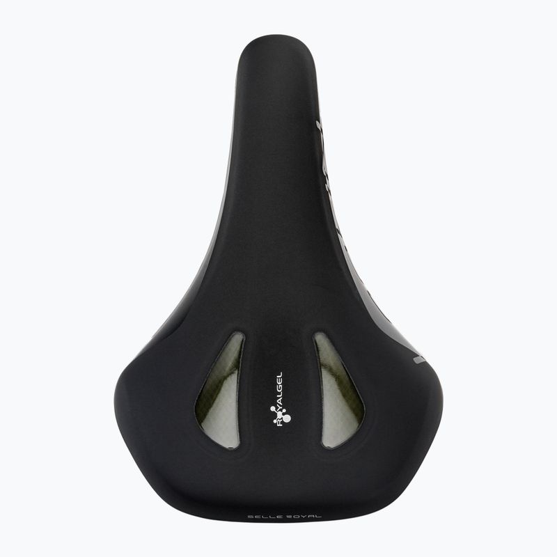 Férfi gél kerékpár nyereg Selle Royal Lookin Basic Moderate 60st. fekete A237HR0A08014 3