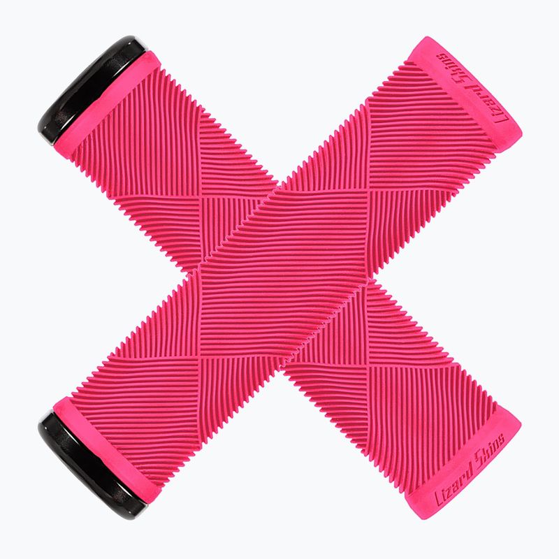 Kormány markolat Lizard Skins Single-Clamp Strata neon pink