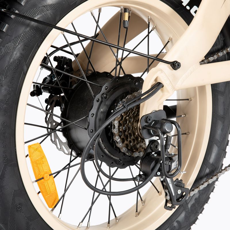 HIMO ZB20 Max elektromos kerékpár bézs színben 8