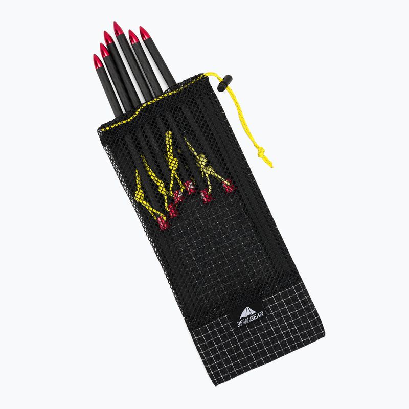 Sátor cövekek 3F UL Carbon Short Black 5