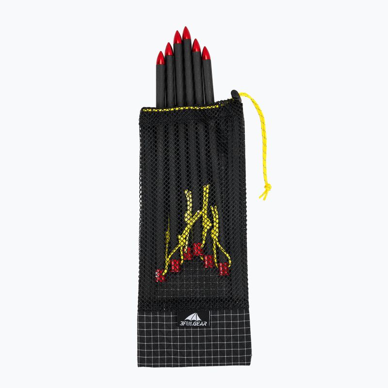 Sátor cövekek 3F UL Carbon Long Black 5