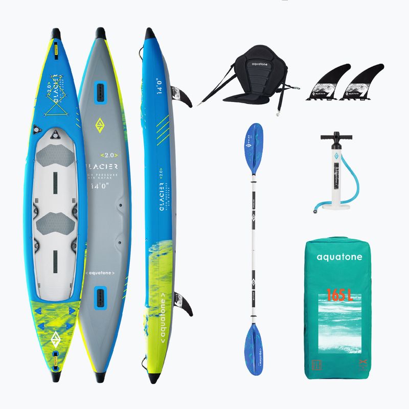 Aquatone Glacier 14'0" 2 személyes felfújható kajak