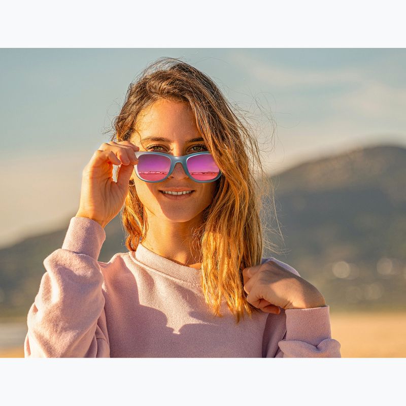 Napszemüveg Aztron Dream crystal blue gloss/polarized light pink mirror/brown 8