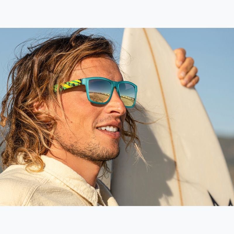 Napszemüveg Aztron Blitz green/teal/blacktortoise/polarized silver blue mirror/grey 8