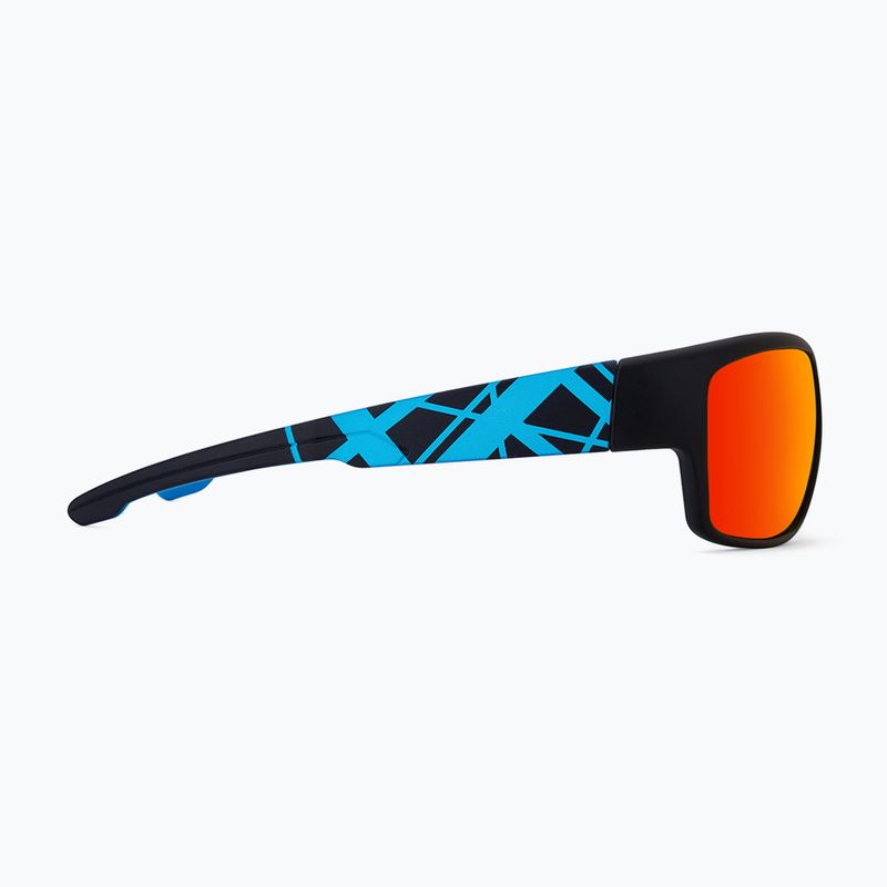 Napszemüveg Aztron Avatar-X2 matt black/gloss blue/polarized sahara red mirror/brown 5
