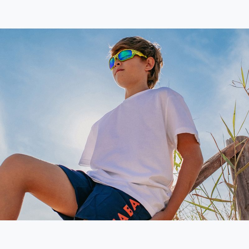 Gyerek napszemüveg Aztron Shine spark lime/wayve/polarized green/yellow mir/grey 5