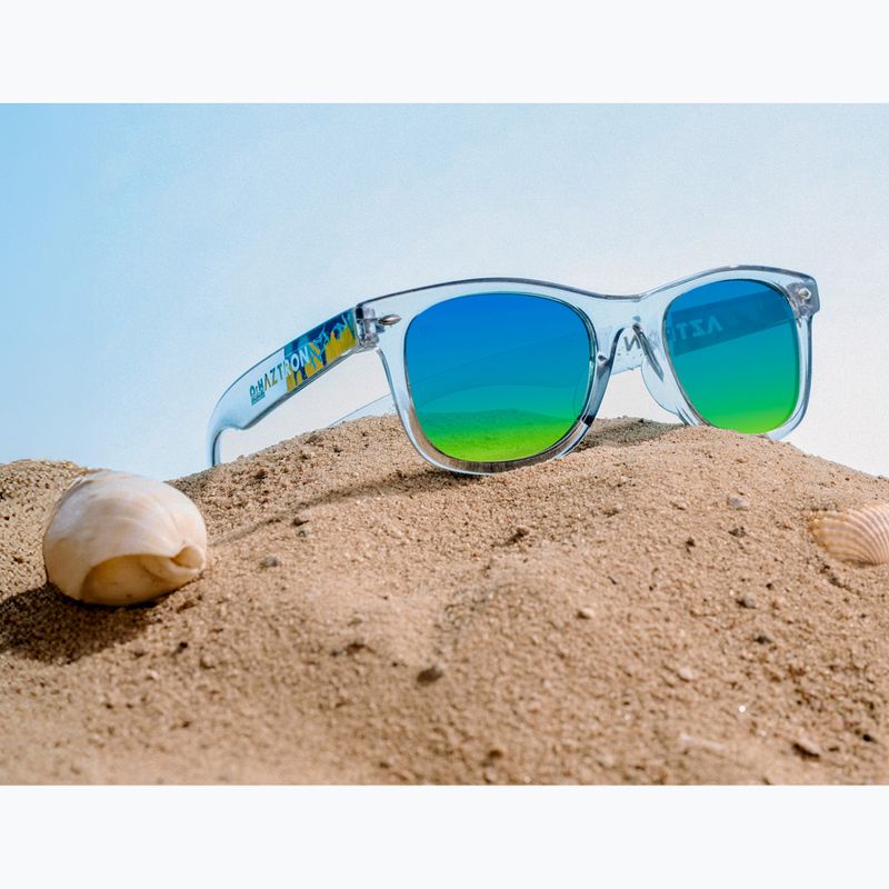 Gyerek napszemüveg Aztron Solar ice grey/graffiti/polarized blue/yellow mirror/grey. 10
