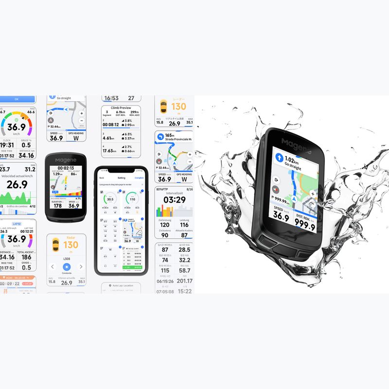 Kerékpáros navigáció Magene C606 Pro 6