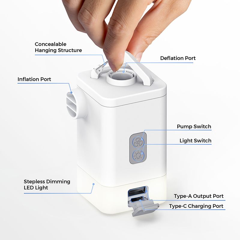 Elektromos pumpa Flextail Max Pump 2 Plus white 7