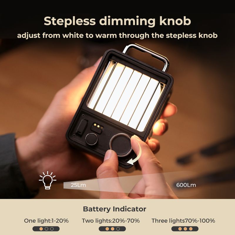 Turista lámpa Flextail Villa zöld 6