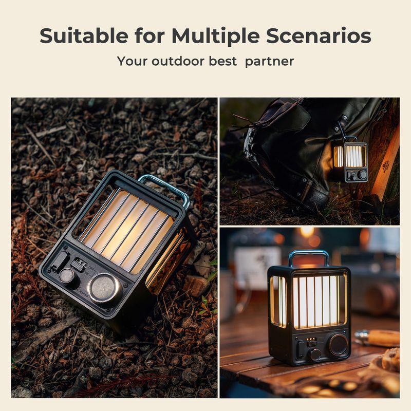 Turista lámpa Flextail Villa zöld 9