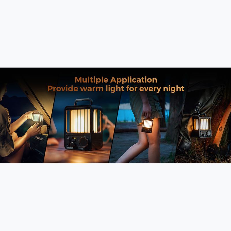 Turista lámpa Flextail Villa zöld 10