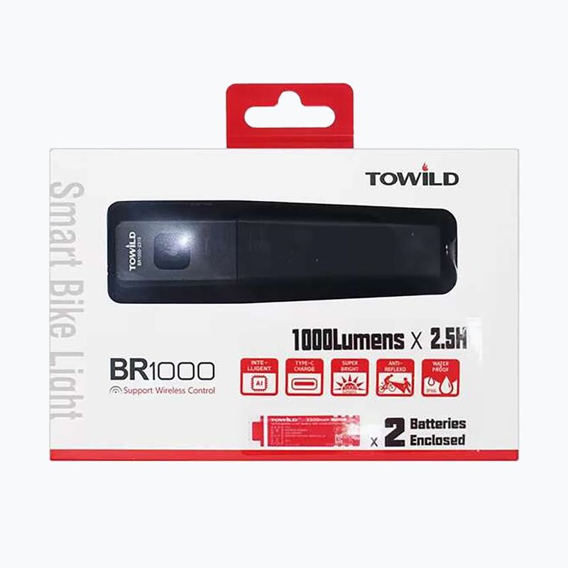 Towild BR1000 fekete első kerékpárfény 3