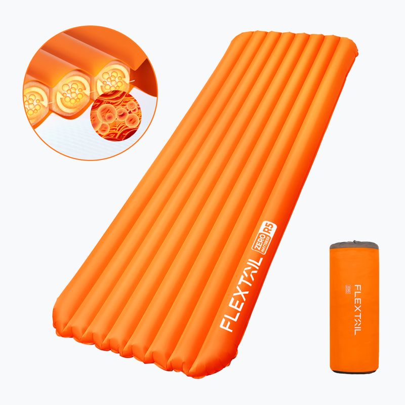 Flextail Zero R05 normál narancssárga felfújható matrac 2