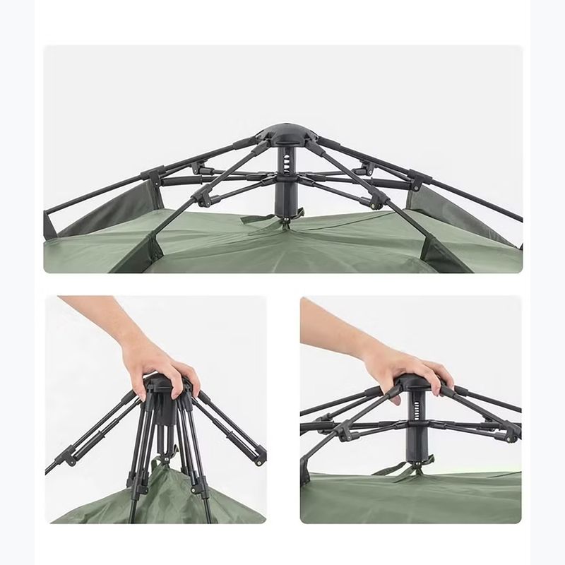 Kempingsátor 4-osobowy Naturehike Pop-Up 4 Automatic forest green 3