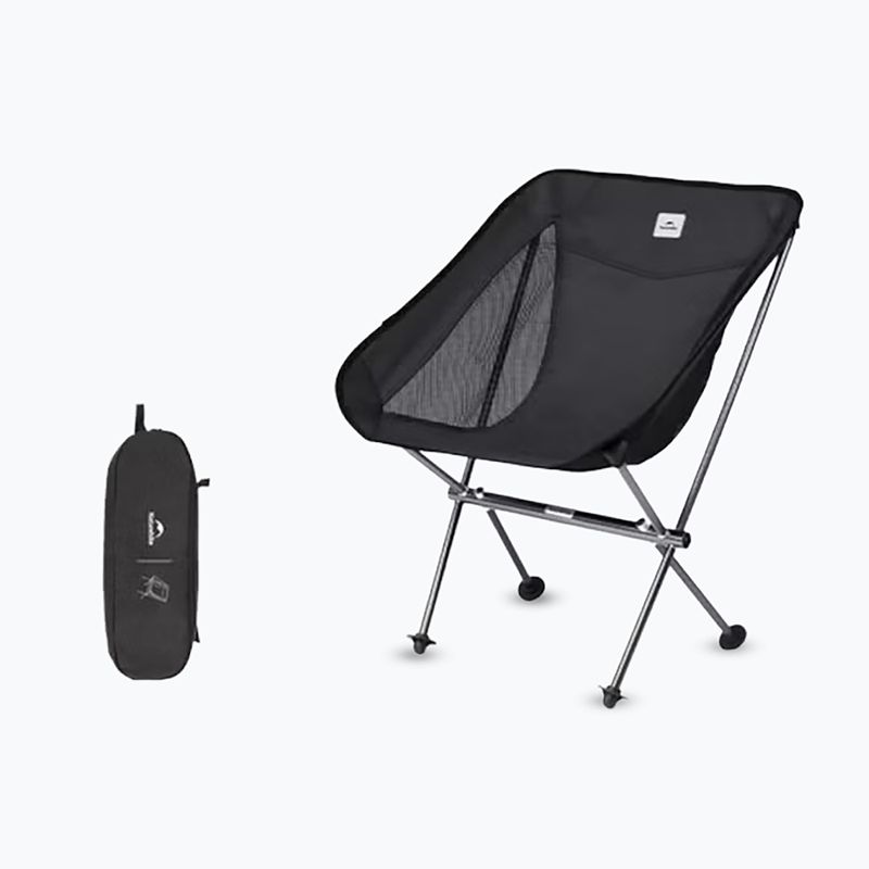 Kempingszék Naturehike Stellaluna L04 M black 2
