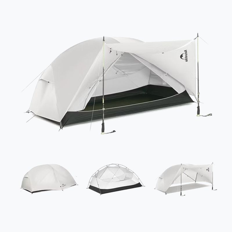 2 személyes trekking sátor Naturehike Mongar Pro 2 20D light grey 2