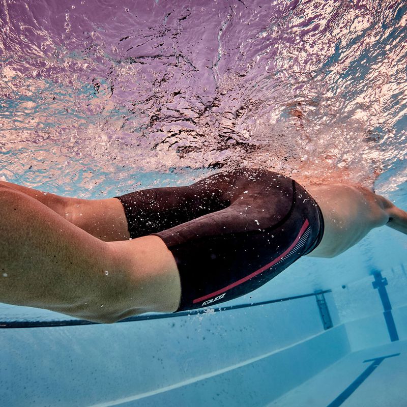 Férfi neoprén rövidnadrág ZONE3 Buoyancy Premium Aerodome Elite 5/3 mm black/red 4
