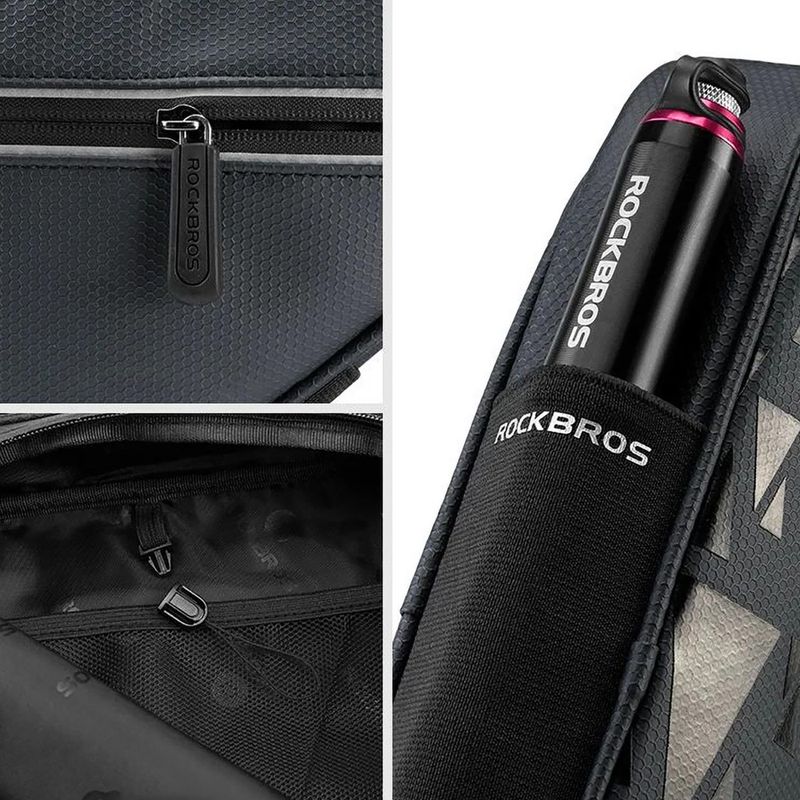 Kerékpáros táska vázra Rockbros B39-2 1,5 l black 8