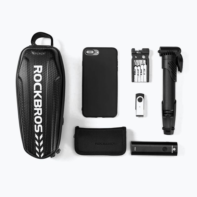 Rockbros B60 1.1 literes kerékpár váz táska fekete 2
