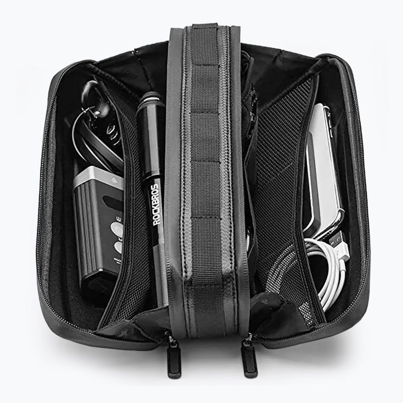Kerékpáros táska vázra Rockbros B67 2,5 l black 2