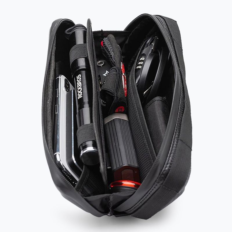 Kerékpáros táska vázra Rockbros B66 1,5 l black 2