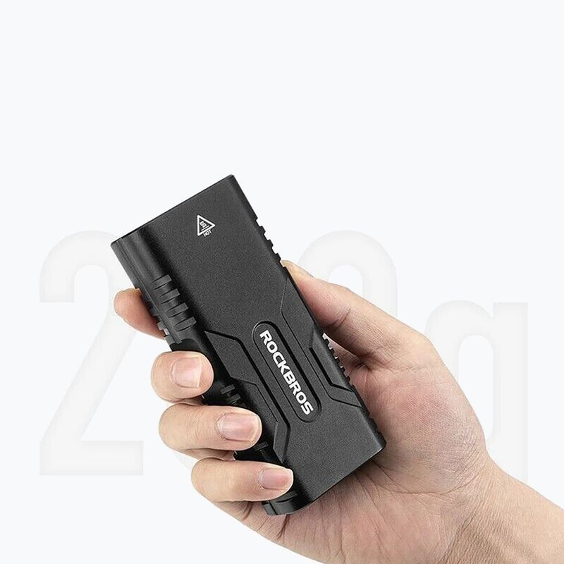 Rockbros elülső kerékpár lámpa powerbank funkcióval 24310002 850 lm fekete 3