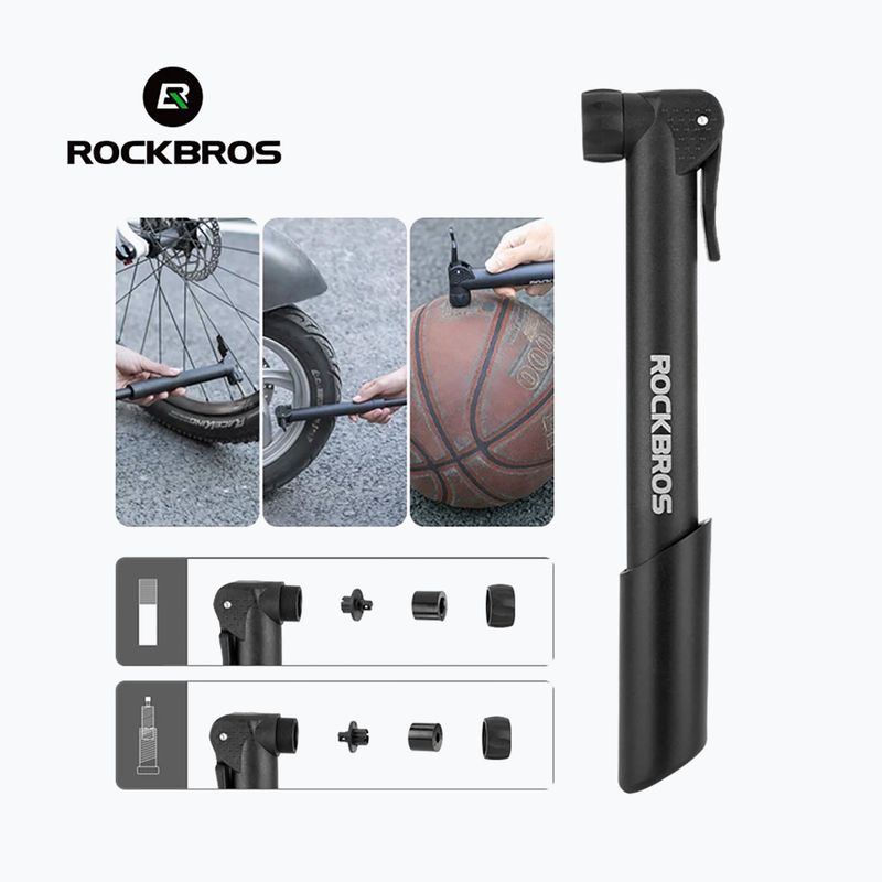 Rockbros kerékpárpumpa 42520001 80psi fekete 2