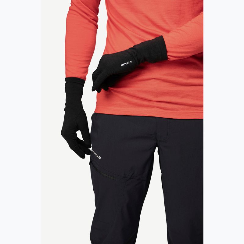 Kesztyűk Devold Innerliner Merino black 3