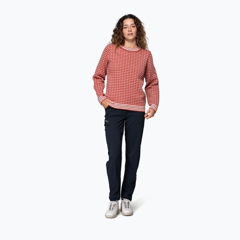 Pulóver Devold Islender Refined marsala/offwhite 2