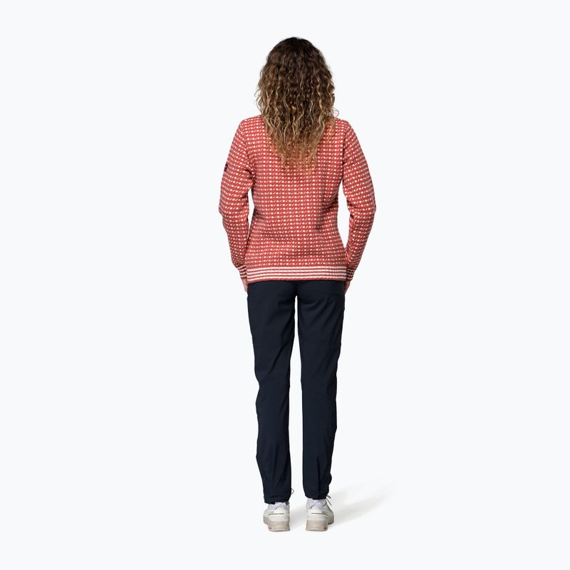 Pulóver Devold Islender Refined marsala/offwhite 3