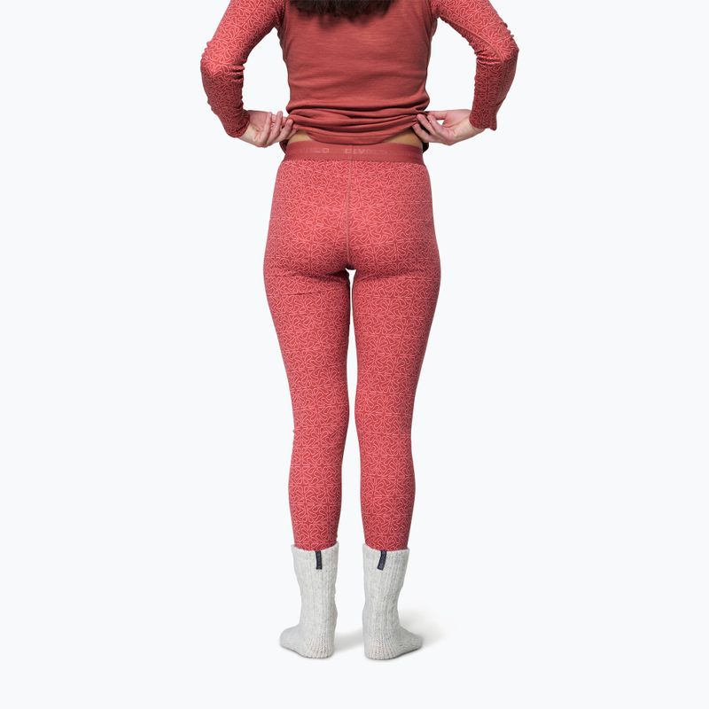 Női thermoaktív nadrág Devold Duo Active Merino 205 Longs marsala 2