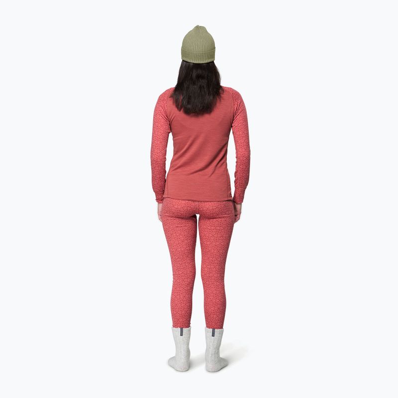 Női Termoaktiv pulóver Devold Duo Active Merino 205 Zip Neck marsala 3