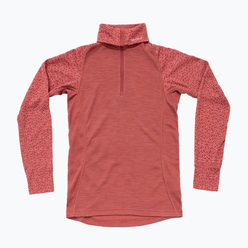 Női Termoaktiv pulóver Devold Duo Active Merino 205 Zip Neck marsala 5