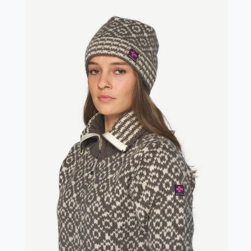 Téli sapka Devold Svalbard Wool falcon/offwhite 2