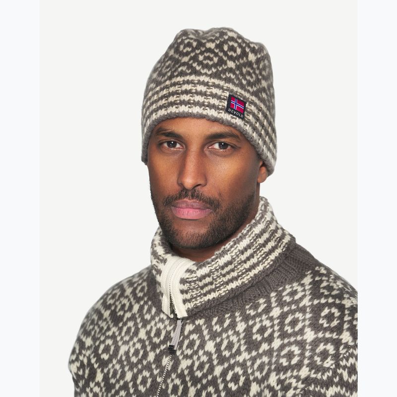 Téli sapka Devold Svalbard Wool falcon/offwhite 3